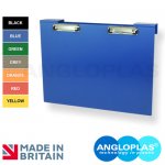 CBBDA4-BLU. Double A4 / Single A3 Medical Clipboard with Integral Hook for Bed End or Trolley